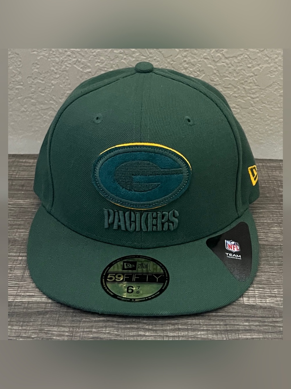 New Era Greenbay Packers Logo Cap Size-6 7/8
